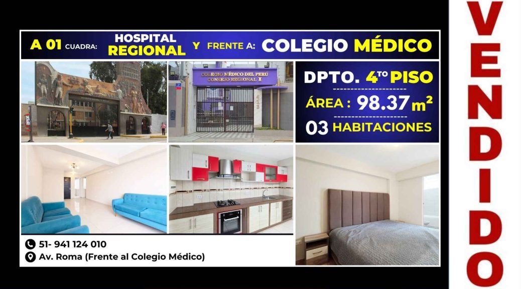 Departamento vendido en 20 días en Urb. Nicolás Trujillo por JASSAN Bienes Raíces
