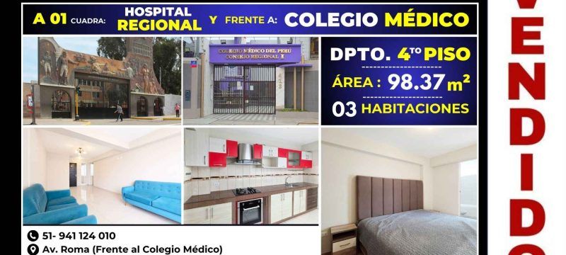 Departamento vendido en 20 días en Urb. Nicolás Trujillo por JASSAN Bienes Raíces