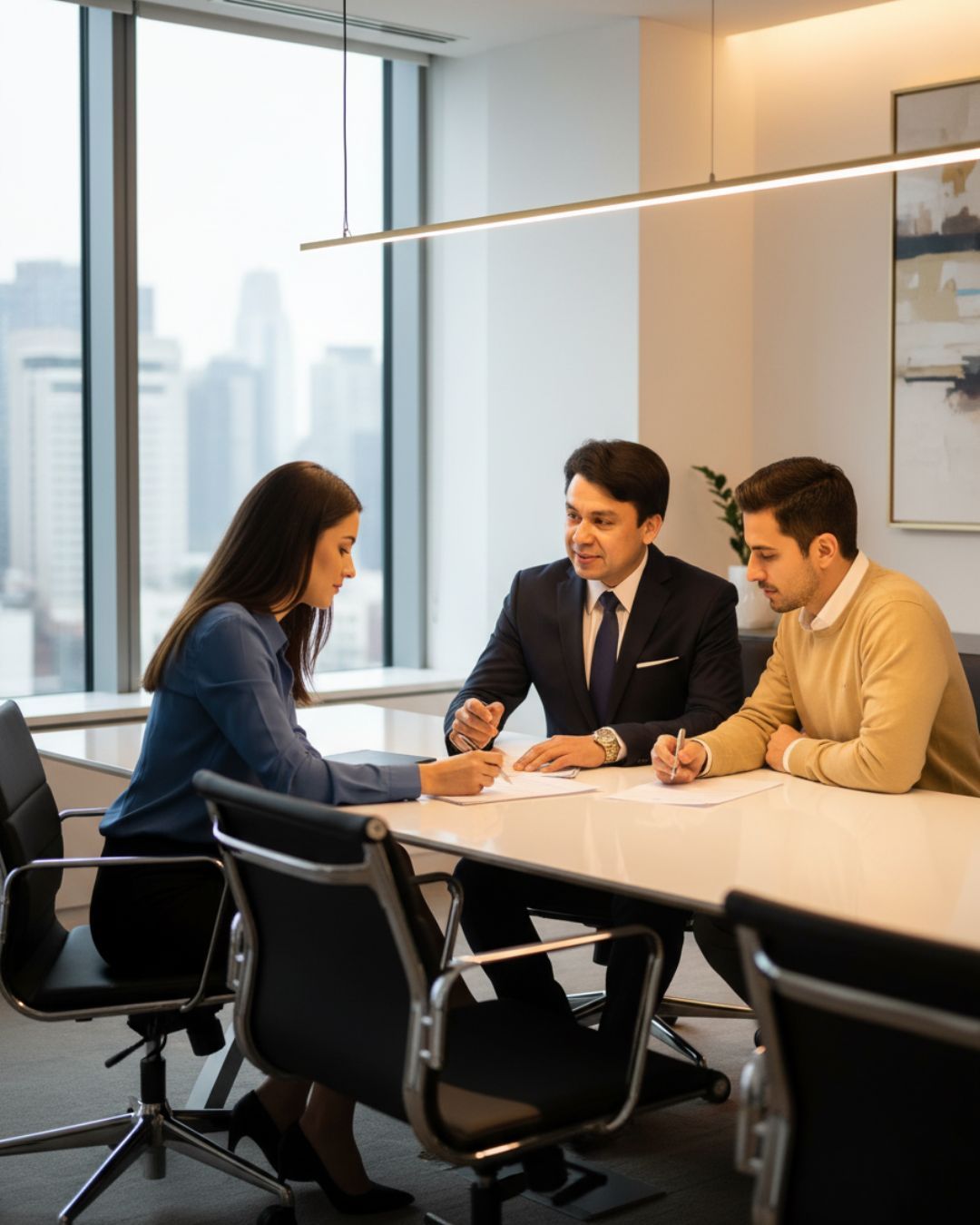 Ing. Jassan Guevara brindando asesoría inmobiliaria en Trujillo